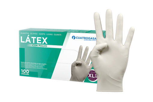 Guantes Latex con Polvo (100u) - XL