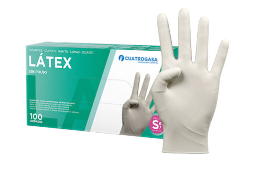 Guantes Látex Sin Polvo (100u.) - S