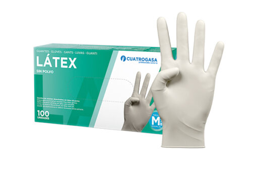 Guantes Látex Sin Polvo (100u.) - M