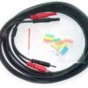 CABLE PACIENTE 2mm Negro con Clips