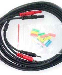 CABLE PACIENTE 2mm Negro con Clips